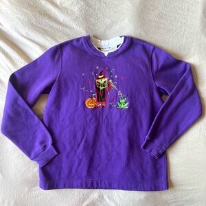 Y2K Purple halloween sweatshirt